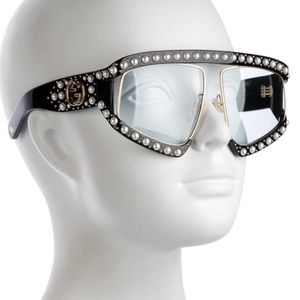 Gucci Hollywood Forever Faux Pearl Sunglasses